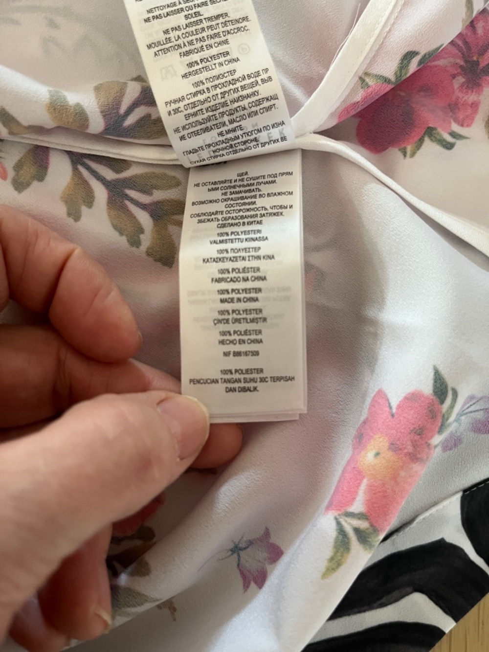 Ted Baker Elvina Samba White Blouse with Hot Pink Floral & Zebra Trim - Picture 11 of 13